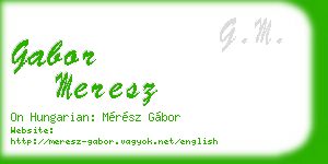 gabor meresz business card